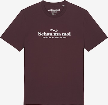 T-Shirt Watapparel en marron : devant