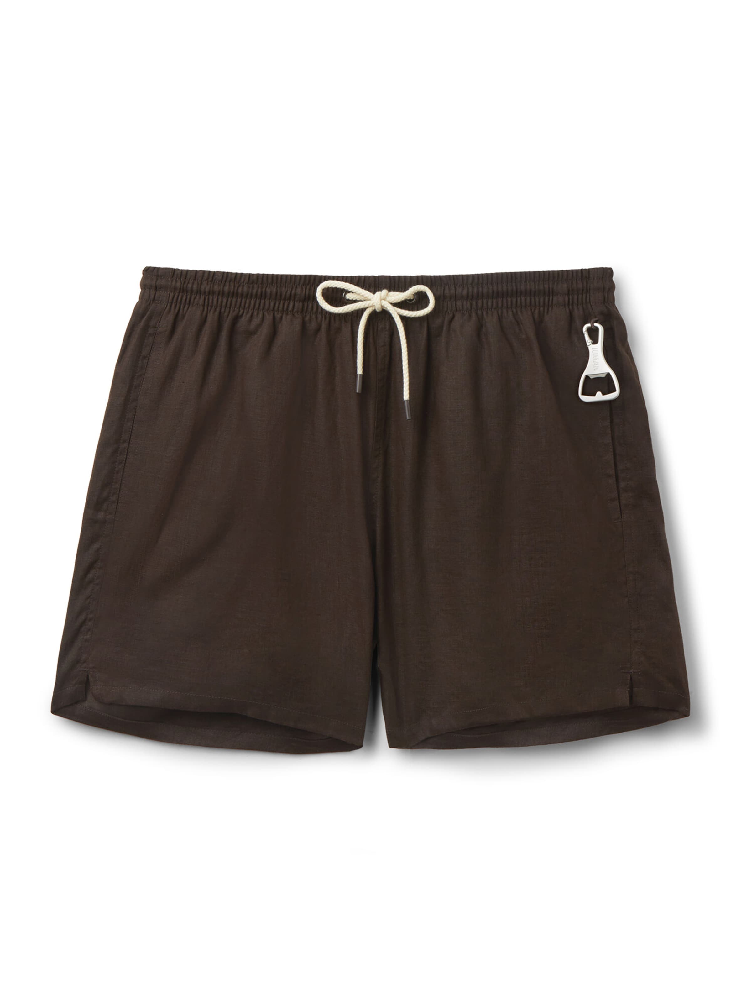 IUMAN Intimissimi Swim Trunks in Brown: front