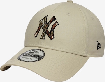 NEW ERA Cap '9FORTY Outline Camo New York Yankees MLB' in Beige: Vorderseite