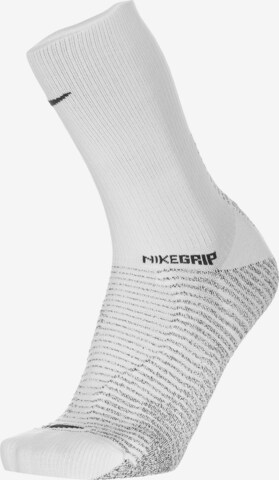 NIKE Athletic Socks in White: front