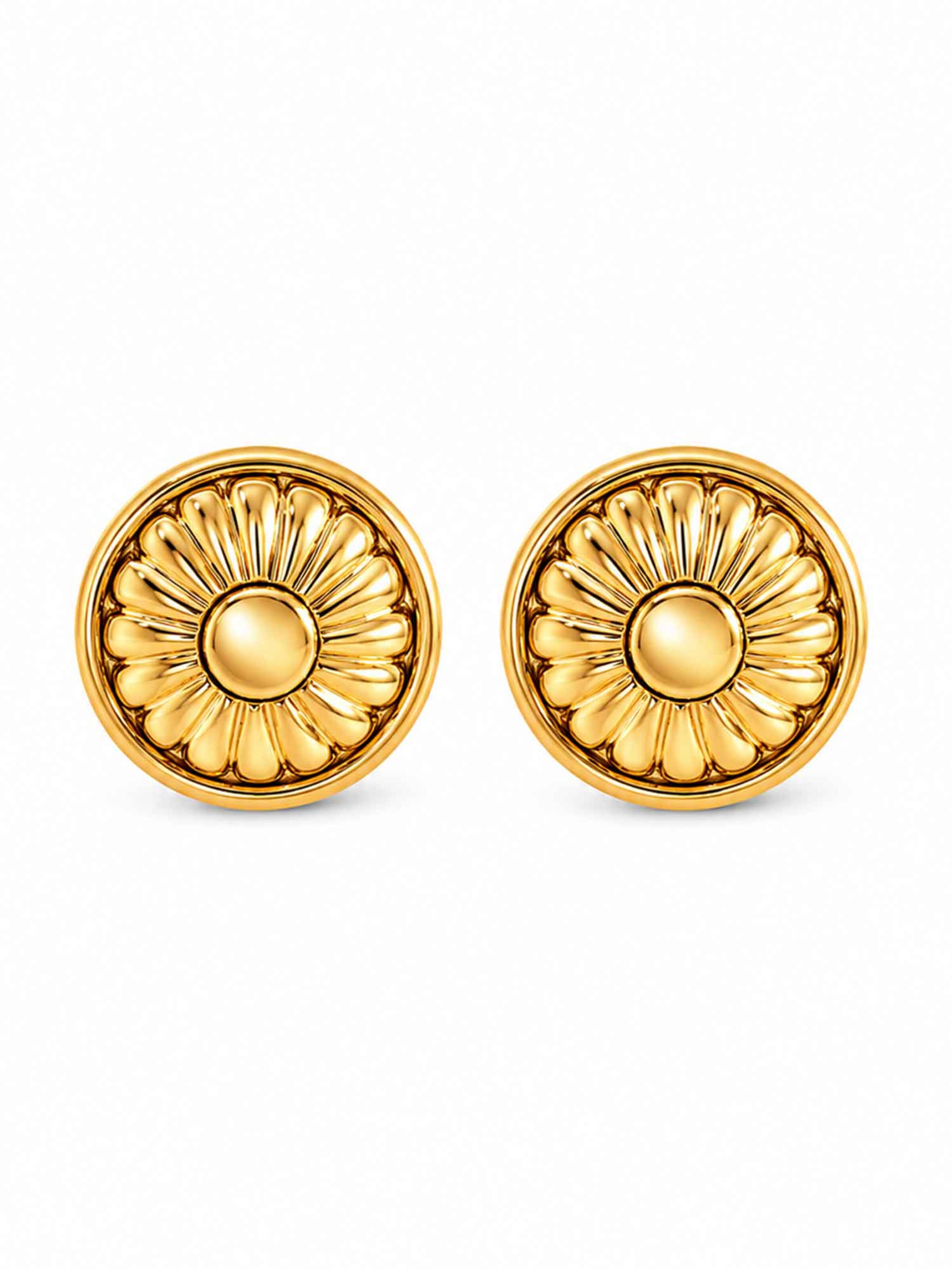 RteRme Náušnice 'Dream Garden Gold Earrings' – zlatá: přední strana