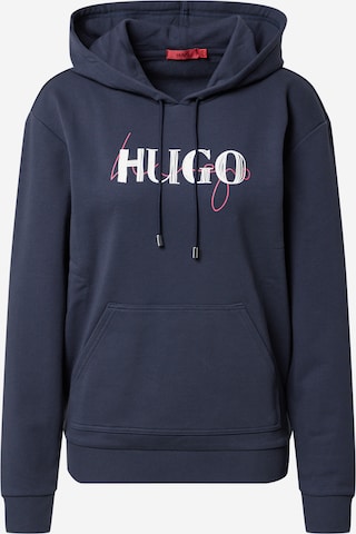 HUGO Red Sweatshirt 'DASARA' i blå: forside