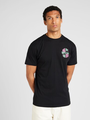 Santa Cruz - Camisa 'DRESSEN ROSE' em preto: frente