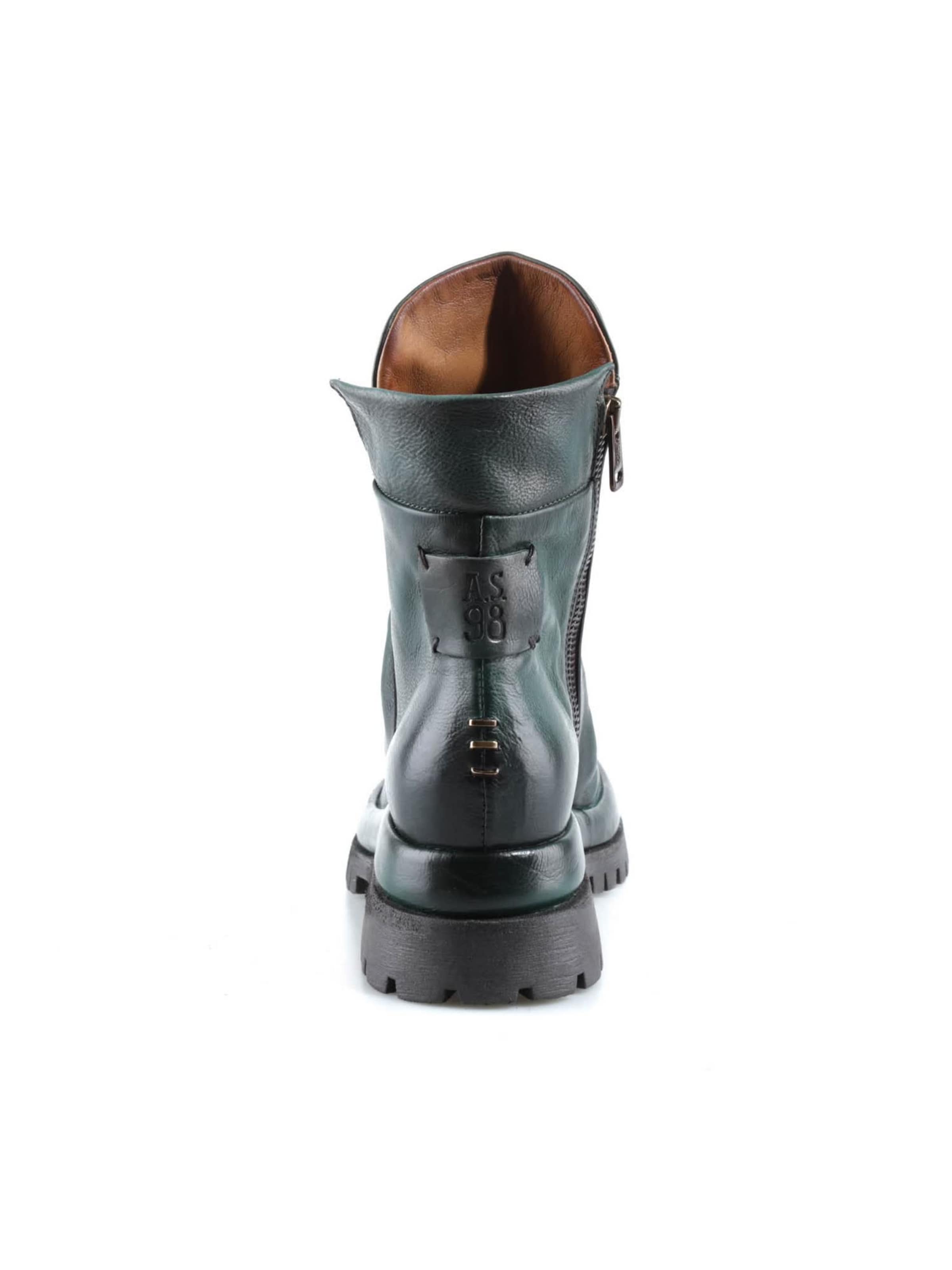 A.S.98 Stiefelette 'Deirdre' in Grün: Rückseite