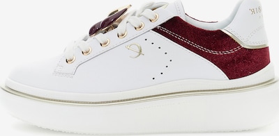 CAFè NOIR Sneaker in burgunder / weiß, Produktansicht