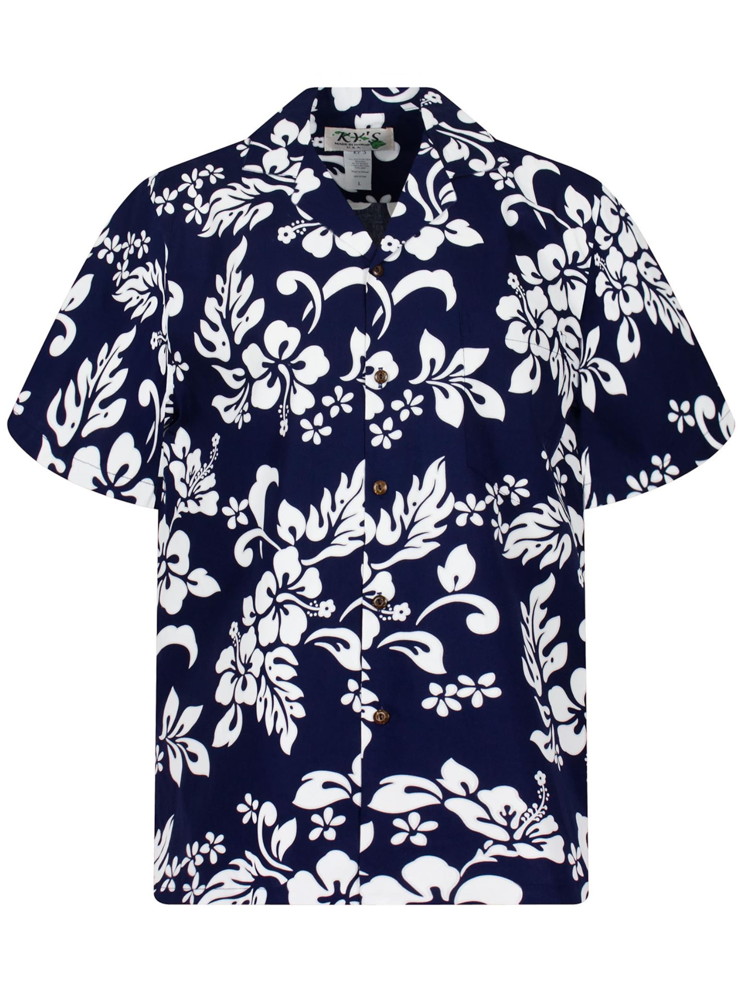 KY's Regular fit Button Up Shirt '81' in Blue: front