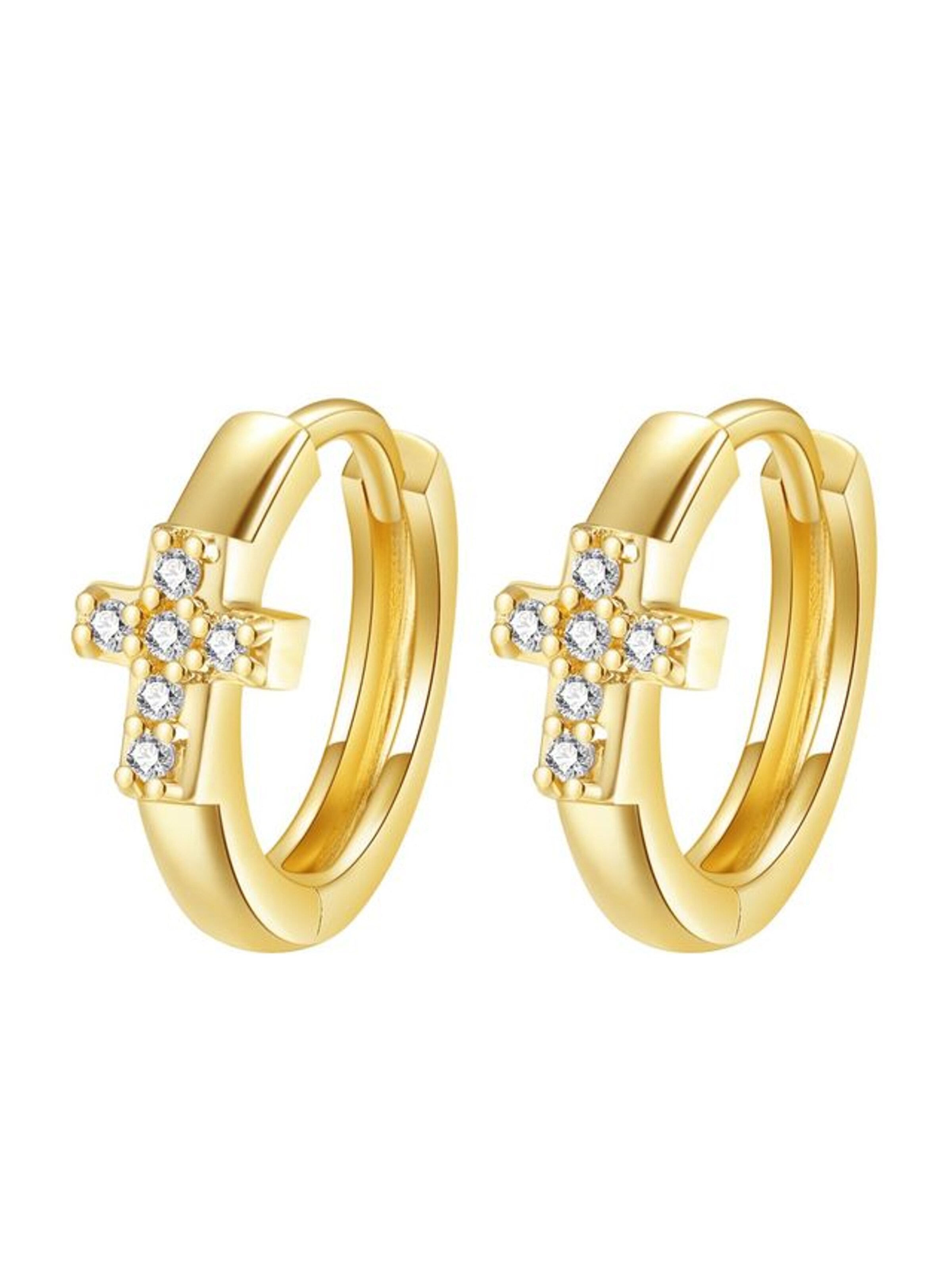 Dear Me Earrings 'Hope Huggie' in Gold: front