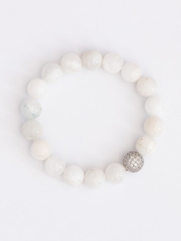 Secret Stones Armband 'Moon Glow' in Weiß