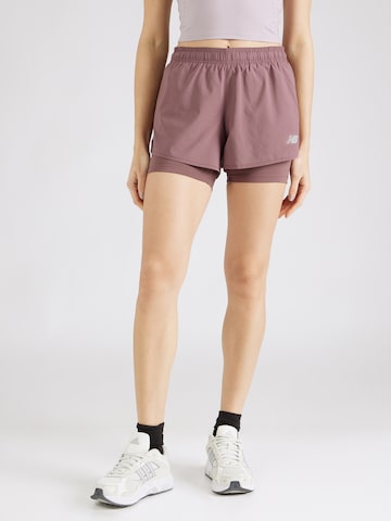 new balance Regular Workout Pants 'Essentials' in Brown: front