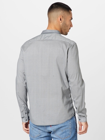 TOM TAILOR DENIM Slim fit Button Up Shirt in Blue