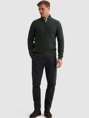 VANGUARD Trui 'Pullover in a wool blend with half-zip' in Groen