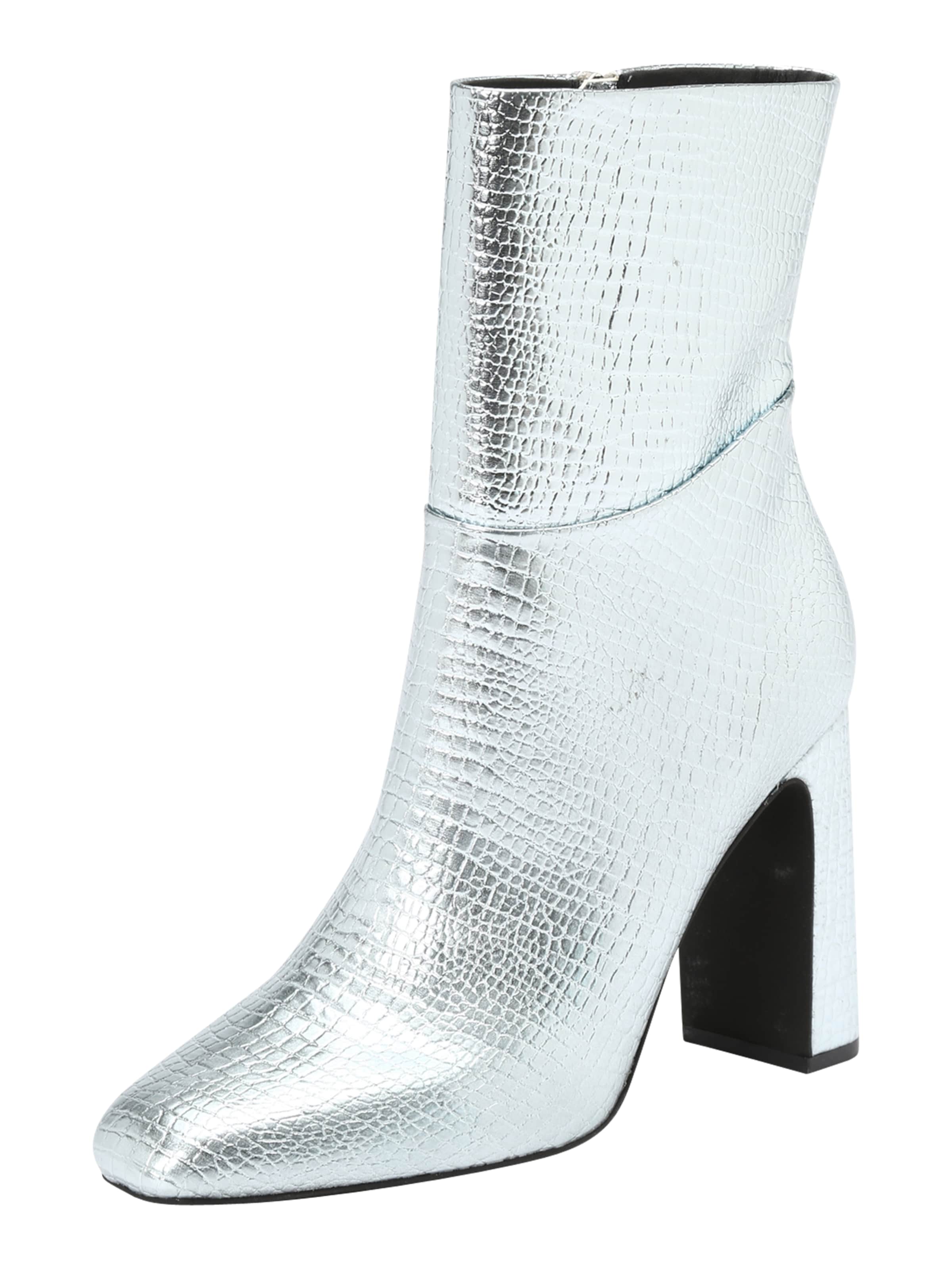 STEVE MADDEN Ботинки 'AISHA' в Серебристый: спереди