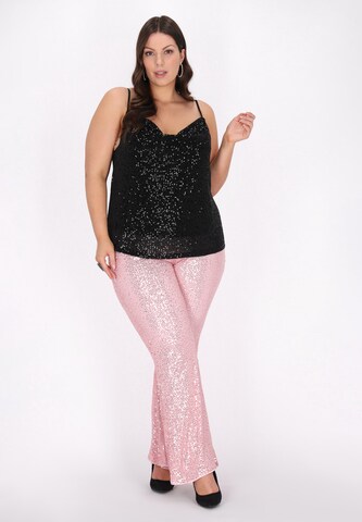 Bootcut Pantalon faina en rose