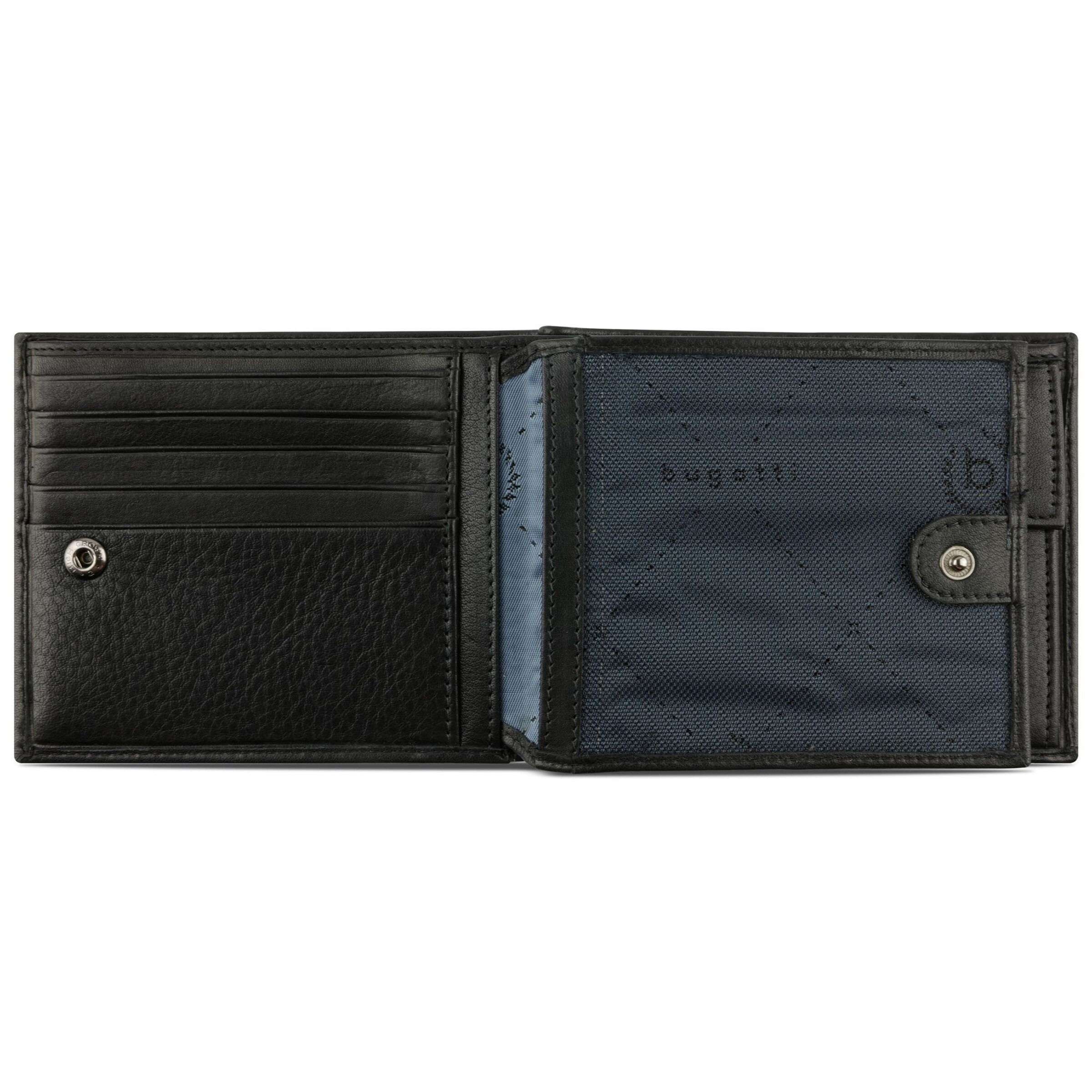 bugatti Portemonnaie 'Nome' in Schwarz