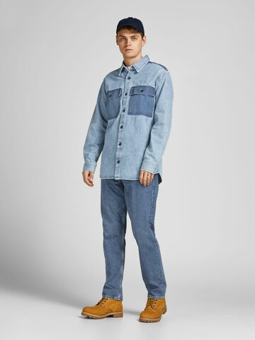 JACK & JONES Regular Fit Hemd 'Gordon' in Blau