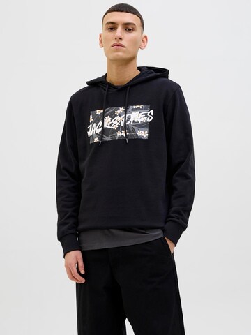 JACK & JONES Sweatshirt 'JJHawaii' i sort: forside