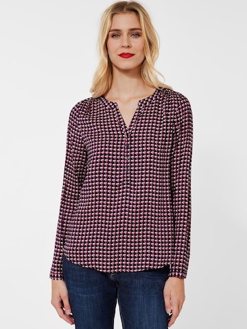 STREET ONE Blouse in Zwart: voorkant