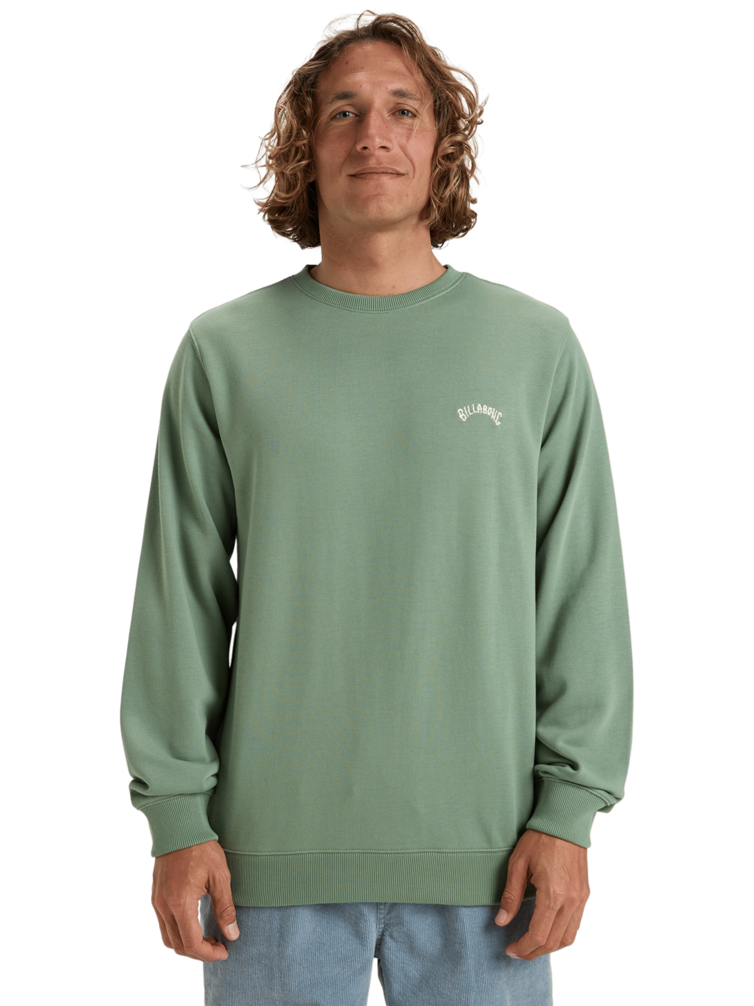 Sweat-shirt BILLABONG en vert : devant