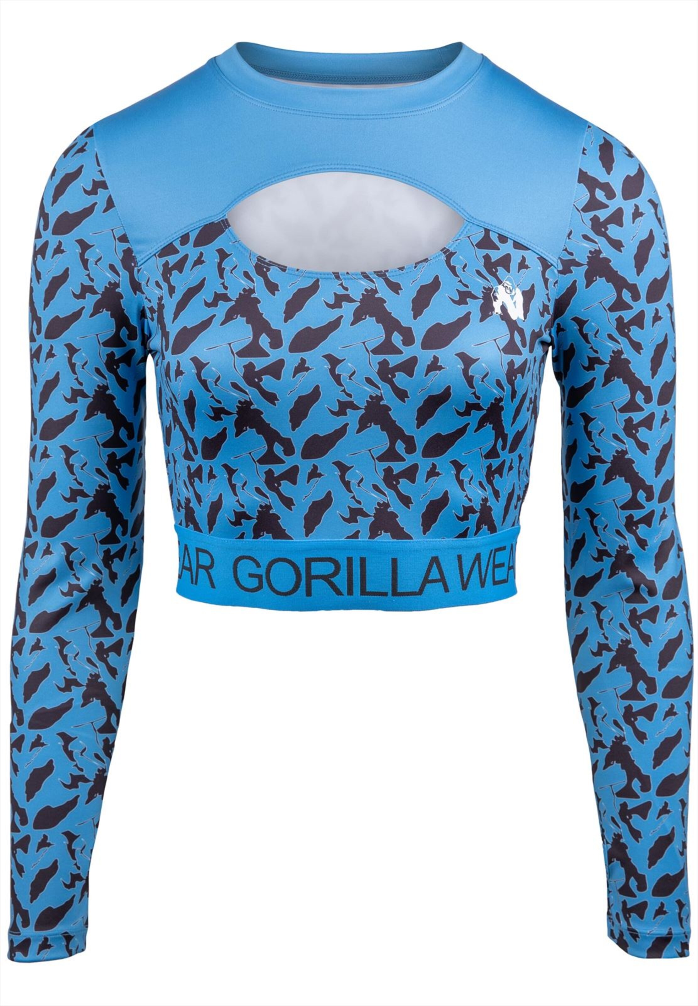 Gorilla Wear Functioneel shirt 'Osseo' in Blauw: voorkant