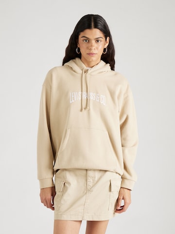 Sweat-shirt 'Graphic Salinas Hoodie' LEVI'S ® en beige : devant