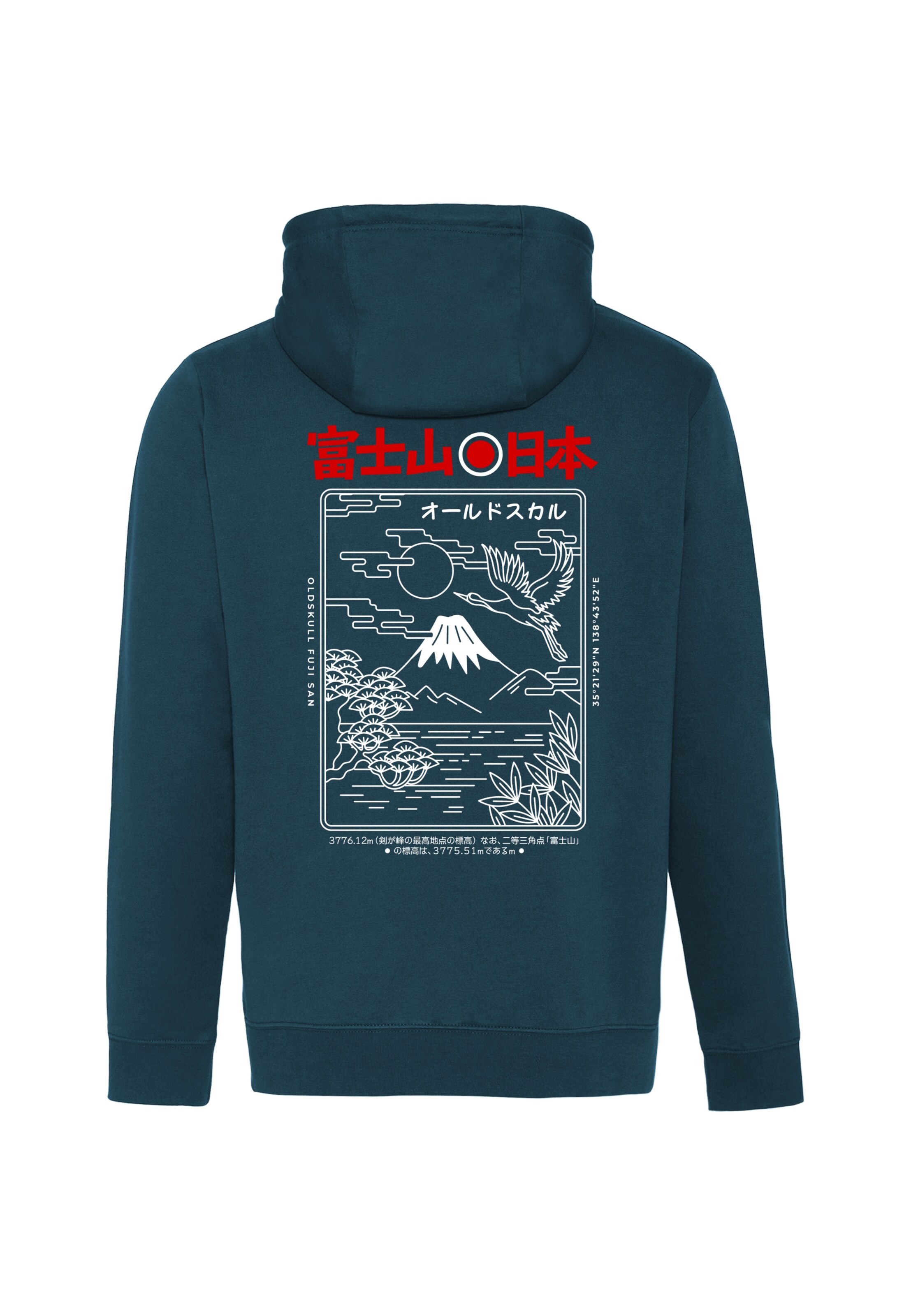 Oldskull Sweatshirt in Groen: voorkant