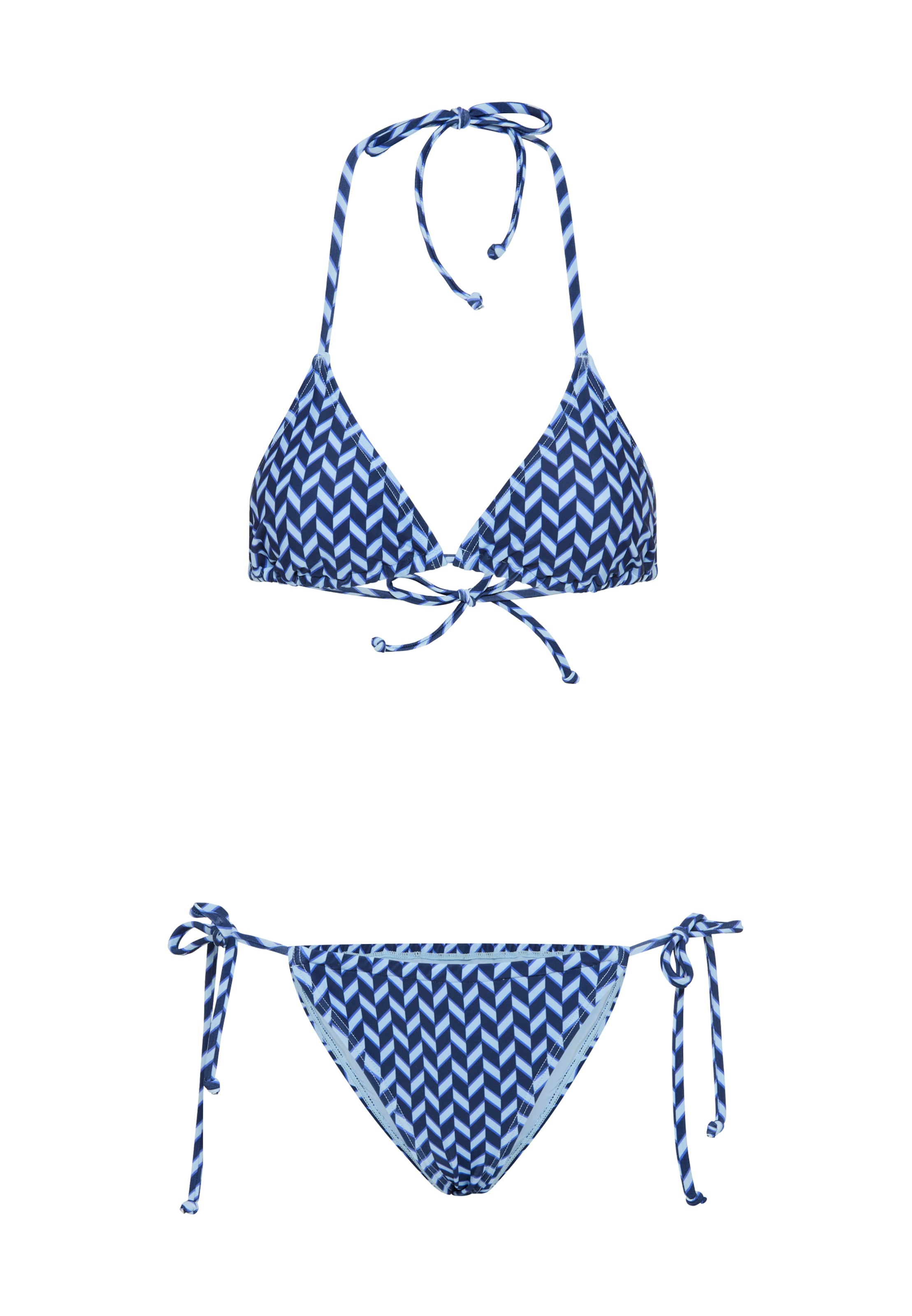 LSCN by LASCANA Triangle Bikini in Blue: front