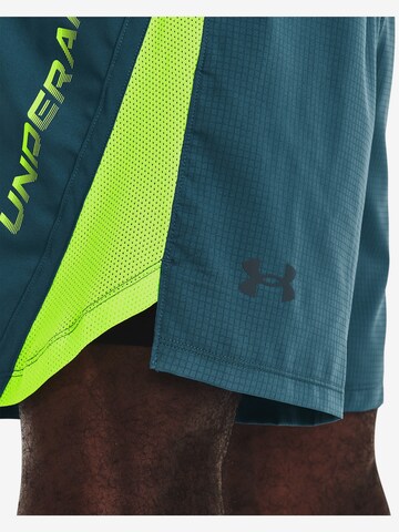UNDER ARMOUR Regular Workout Pants 'Launch 7' in Blue