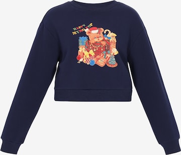 Sweat-shirt 'Pop' MYMO en bleu : devant