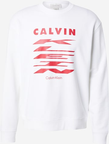 balta Calvin Klein Jeans Megztinis be užsegimo: priekis