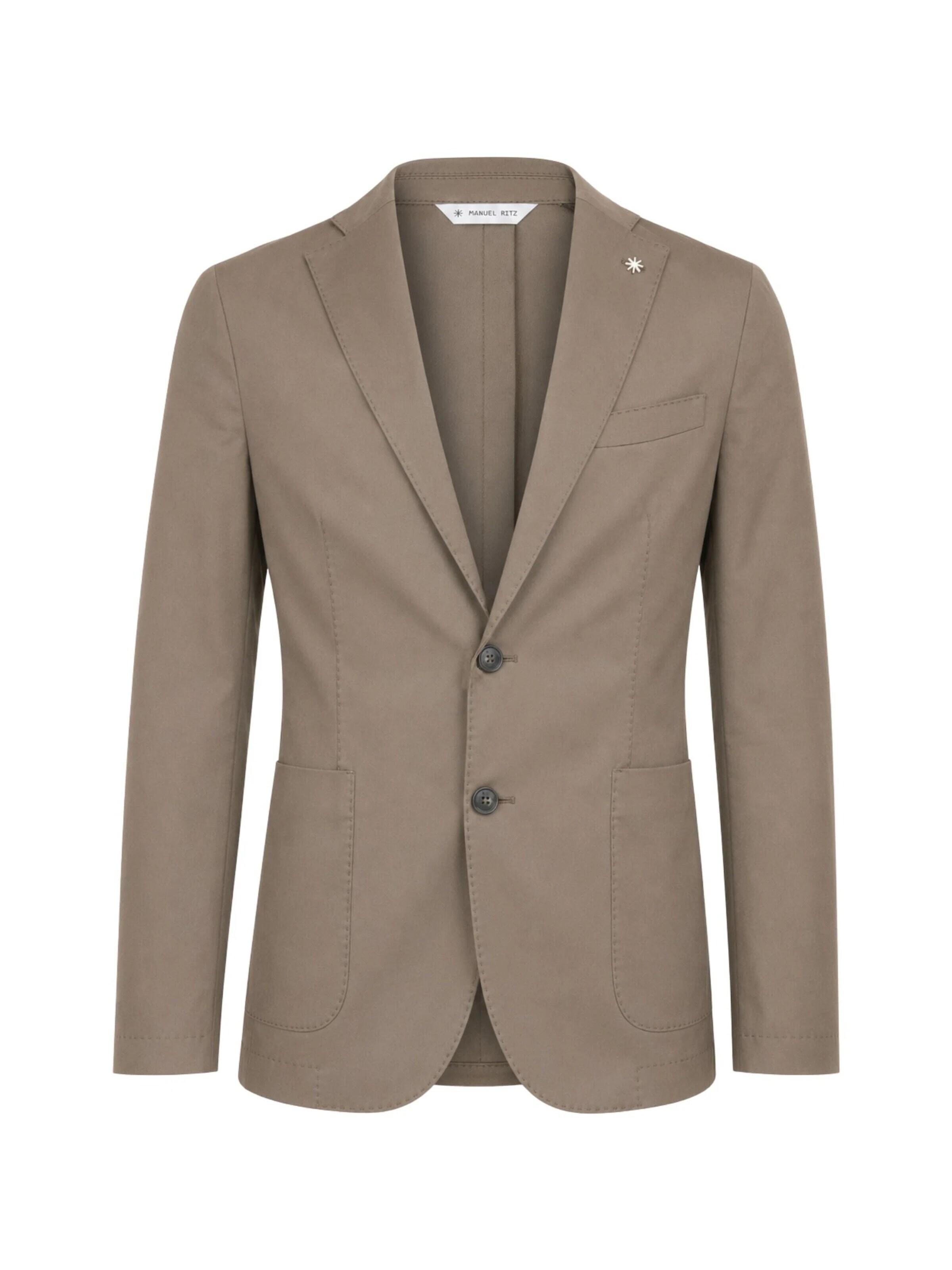 Manuel Ritz - Ajuste regular Chaqueta saco en beige: frente