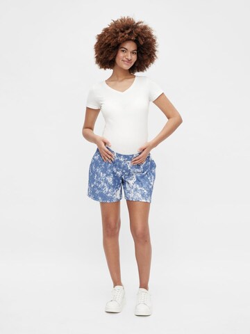 Regular Pantalon 'TINE' MAMALICIOUS en bleu