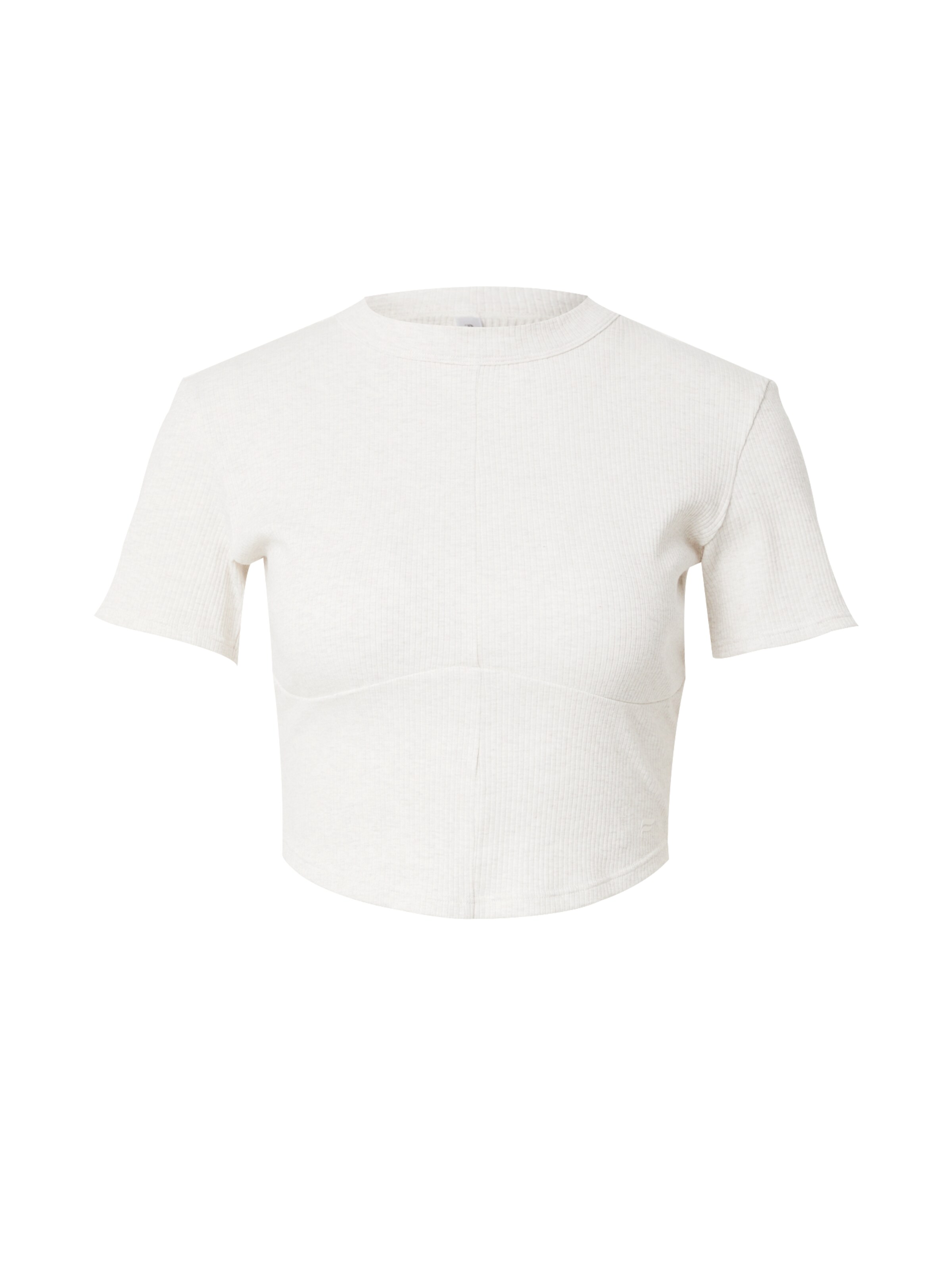 Skinny T-shirt fonctionnel Fabletics en beige : devant