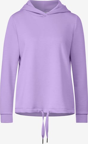STREET ONE Sweatshirt in Purple: front
