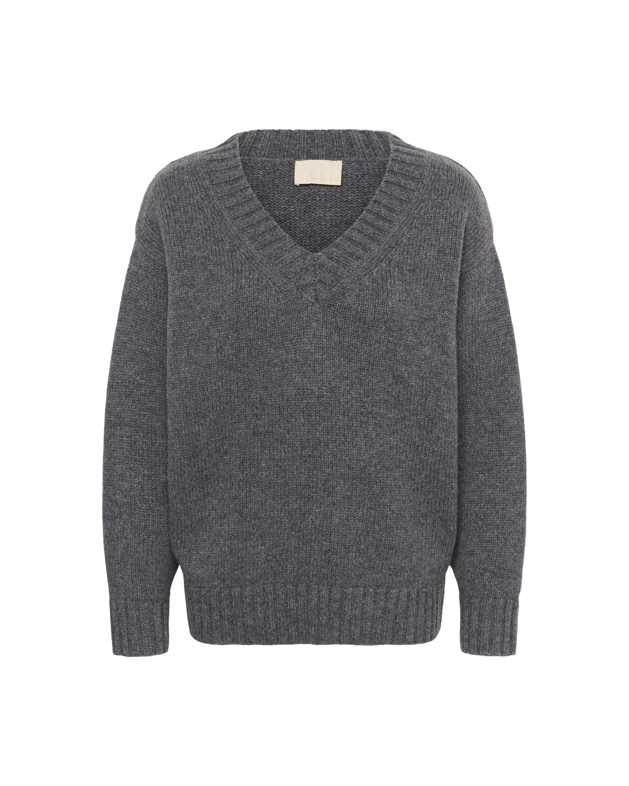 Pull-over 'Moline' SOAKED IN LUXURY en gris : devant