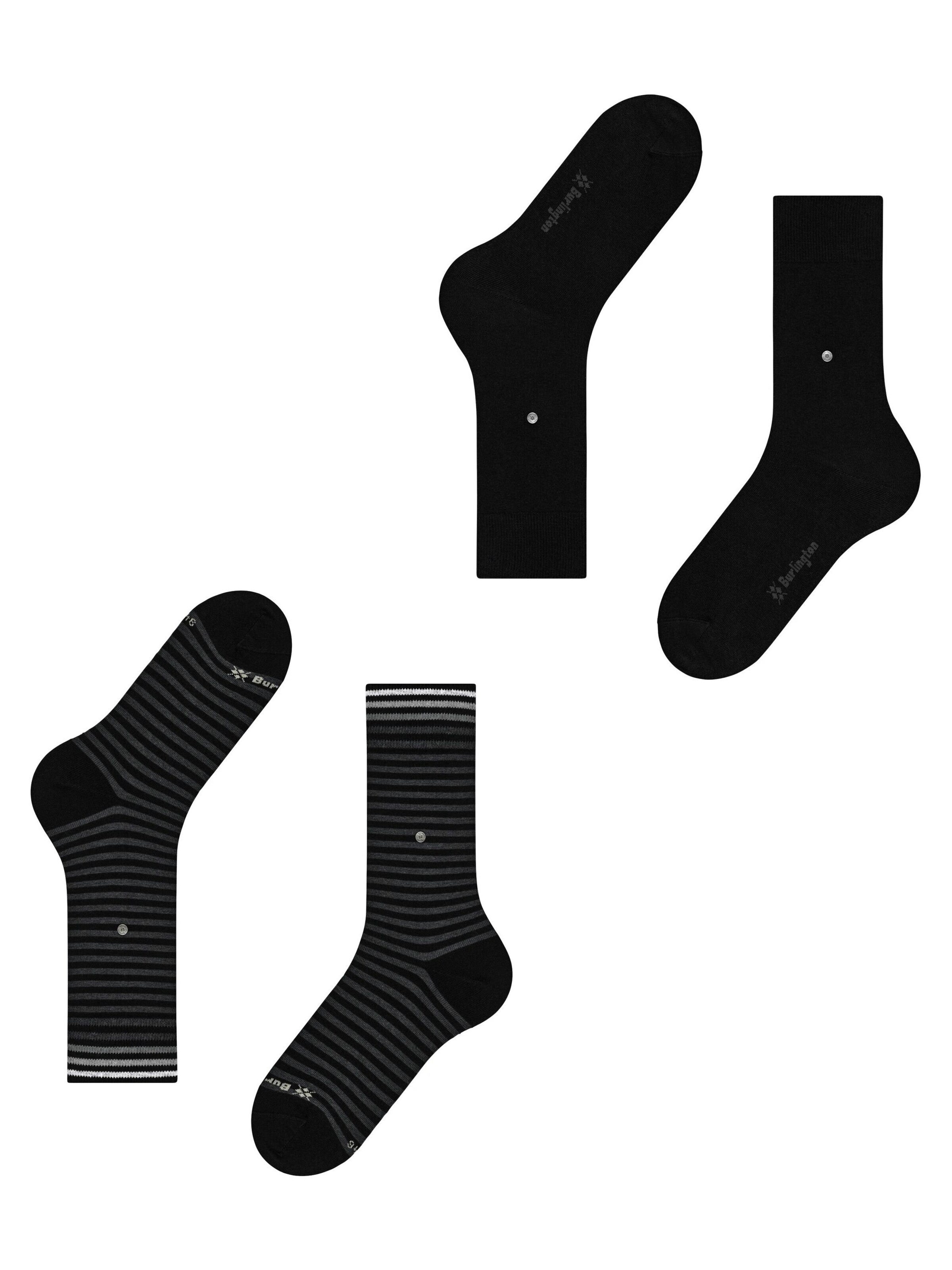 BURLINGTON Socken 'Everyday' in Schwarz