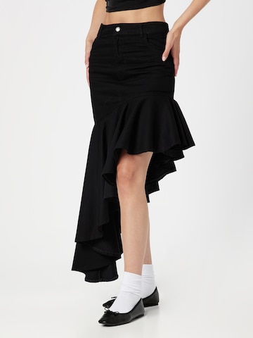 Nasty Gal Skirt in Black: front