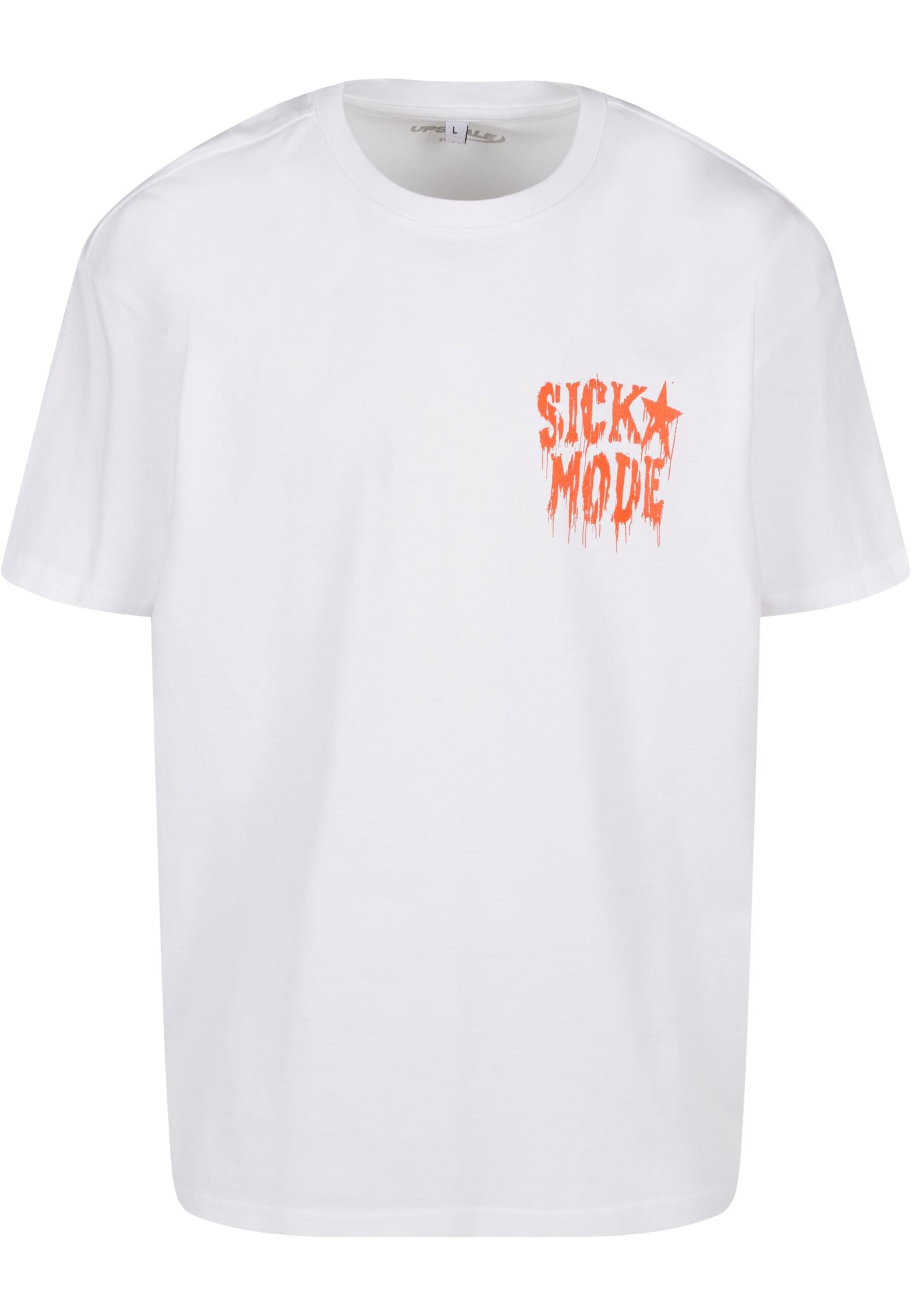 T-Shirt 'Psycho' MT Upscale en blanc : devant