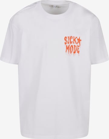 MT Upscale Shirt 'Psycho' in Weiß: Vorderseite