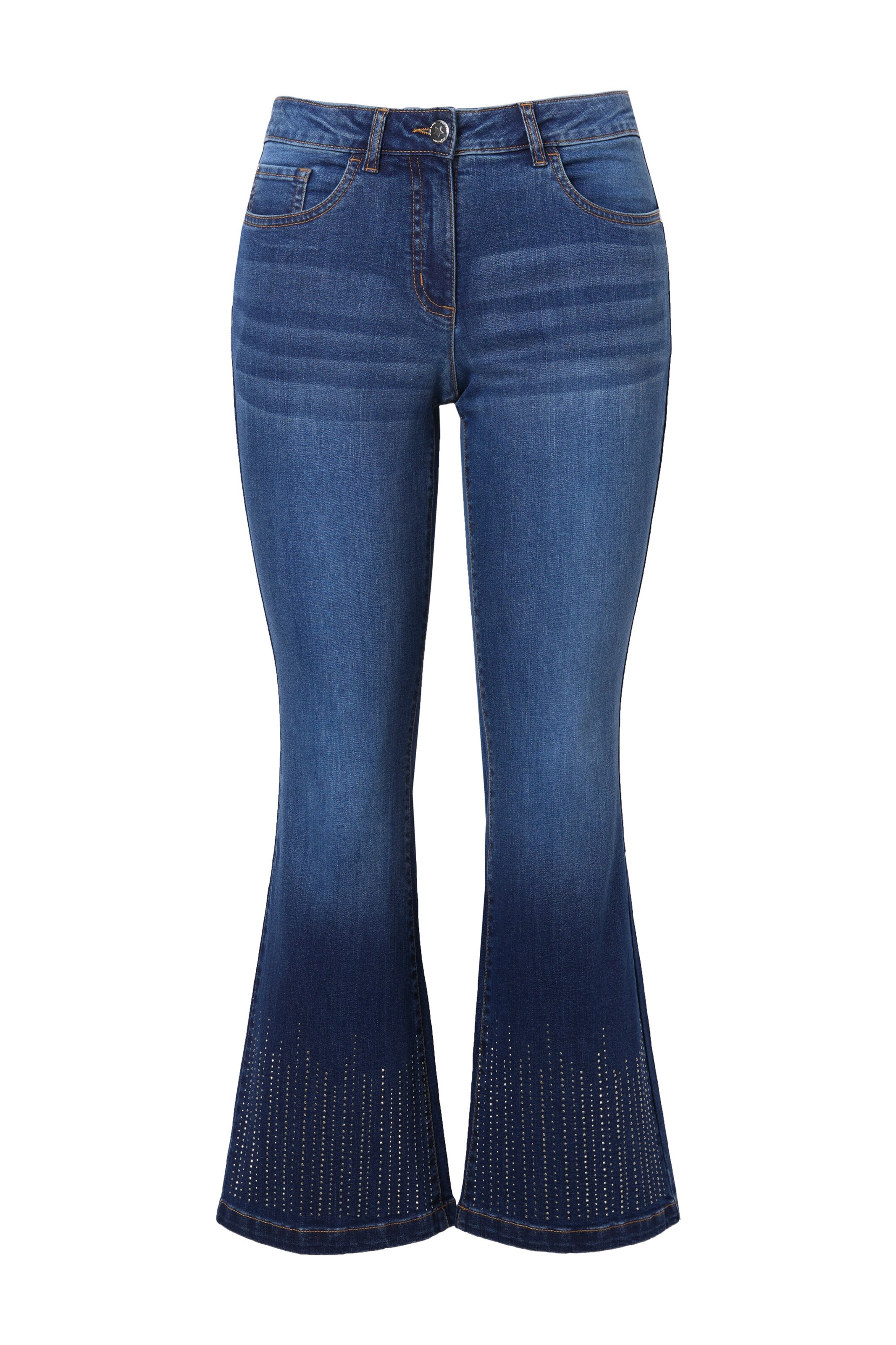 Angel of Style Tapered Jeans in Blauw: voorkant