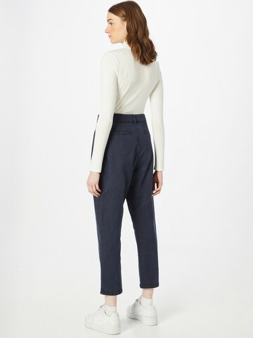 ESPRIT Regular Pleat-front trousers in Blue