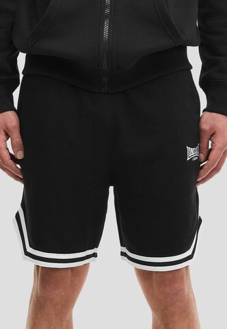 regular Pantaloni 'Gunner Side' di LONSDALE in nero: frontale