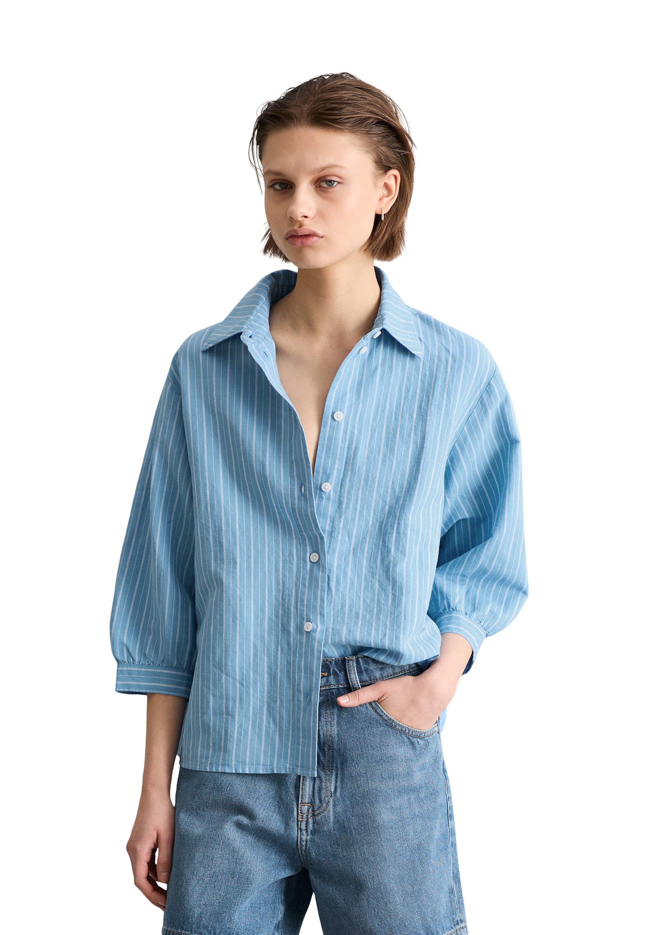 Chemisier Marc O'Polo DENIM en bleu : devant