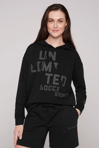 Soccx Sweatshirt in Black: front
