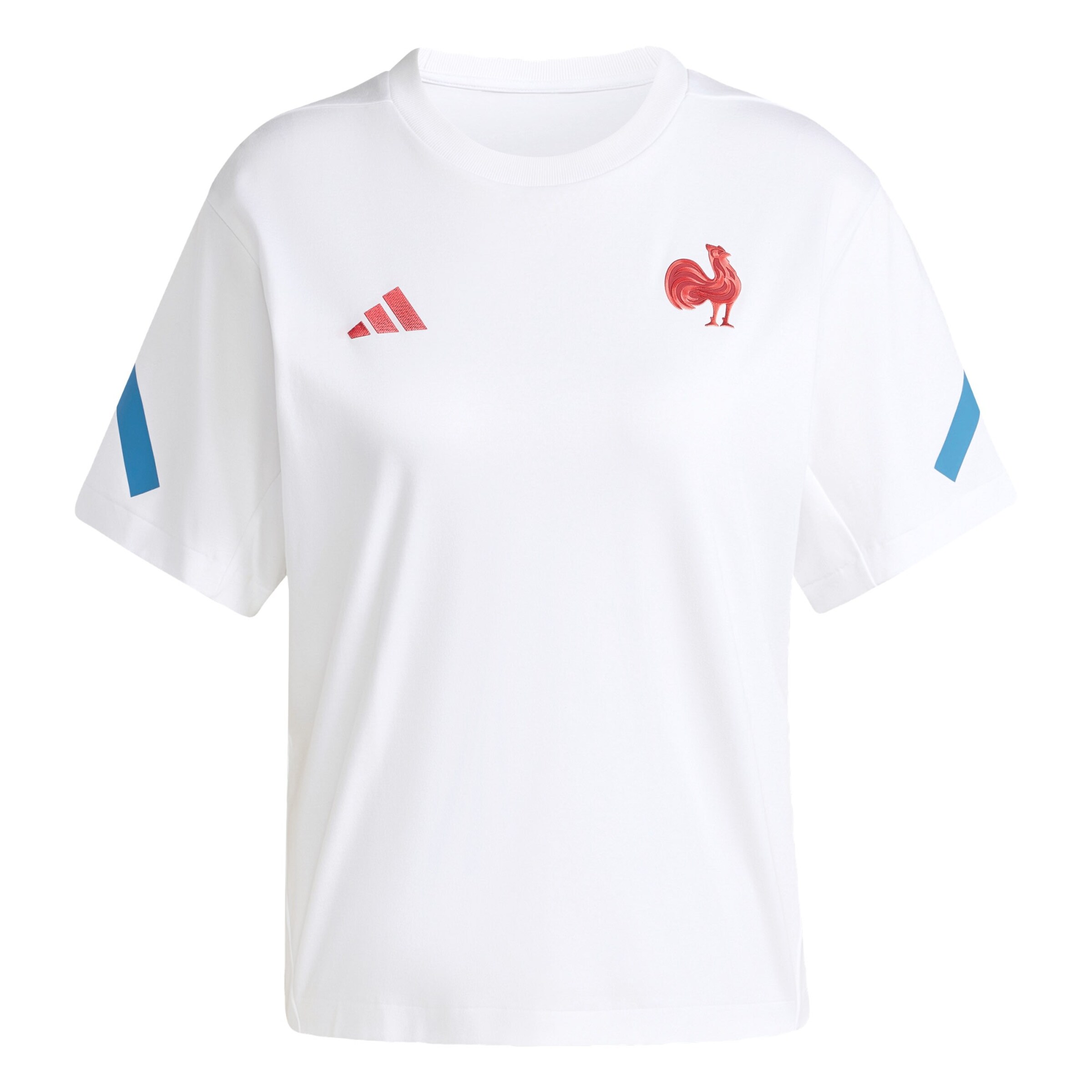 ADIDAS PERFORMANCE Functioneel shirt 'France Travel Z.N.E.' in Wit: voorkant