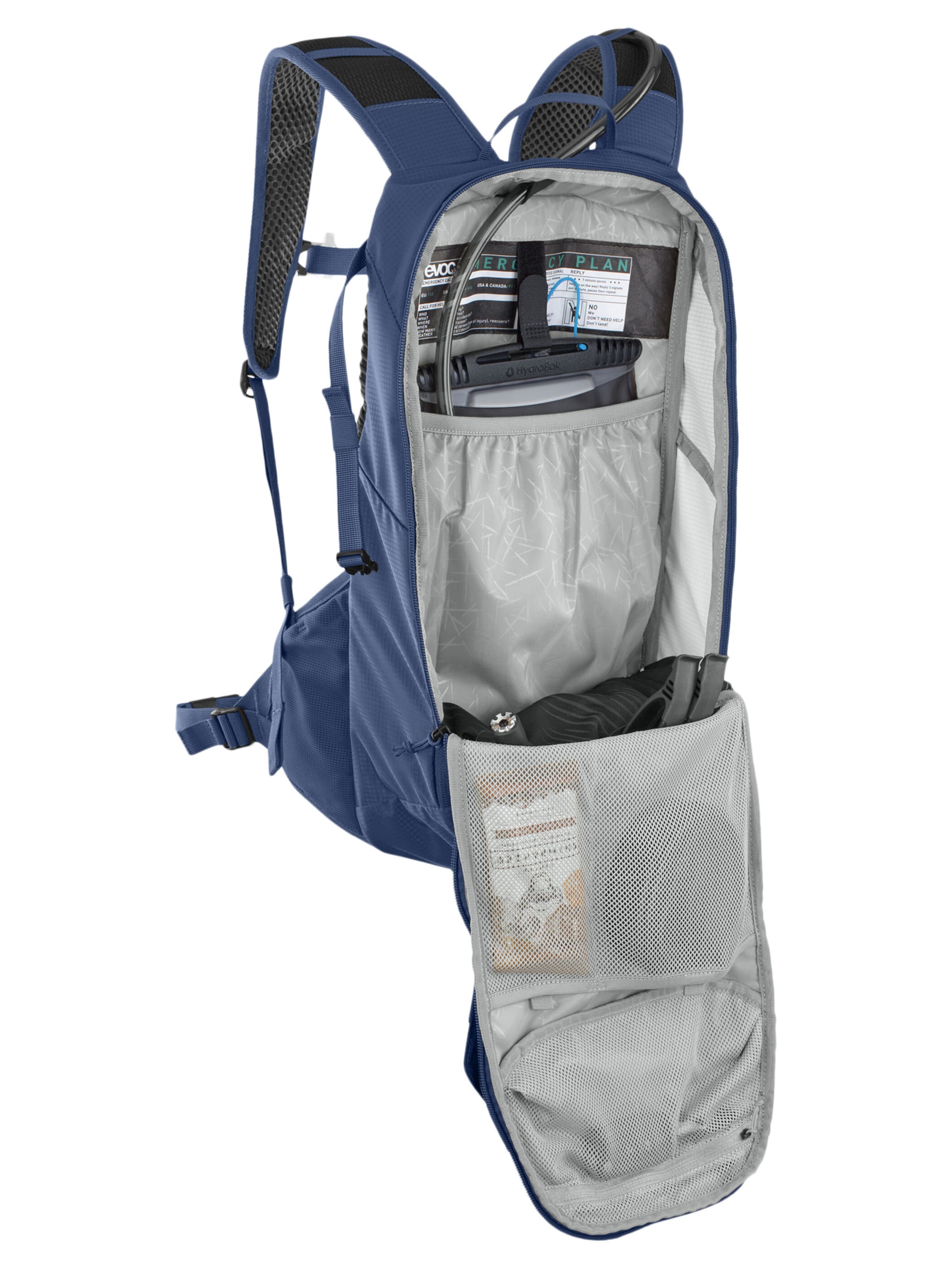 EVOC Backpack 'RIDE 12 + HYDRATION BLADDER 2' in Blue