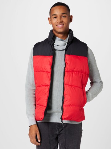 JACK & JONES - Chaleco 'CHILI' en rojo: frente