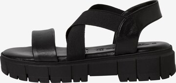 TAMARIS Sandalen met riem in Zwart