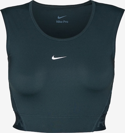 NIKE Urheilutoppi 'Nike Pro' värissä tummanvihreä / musta, Tuotenäkymä