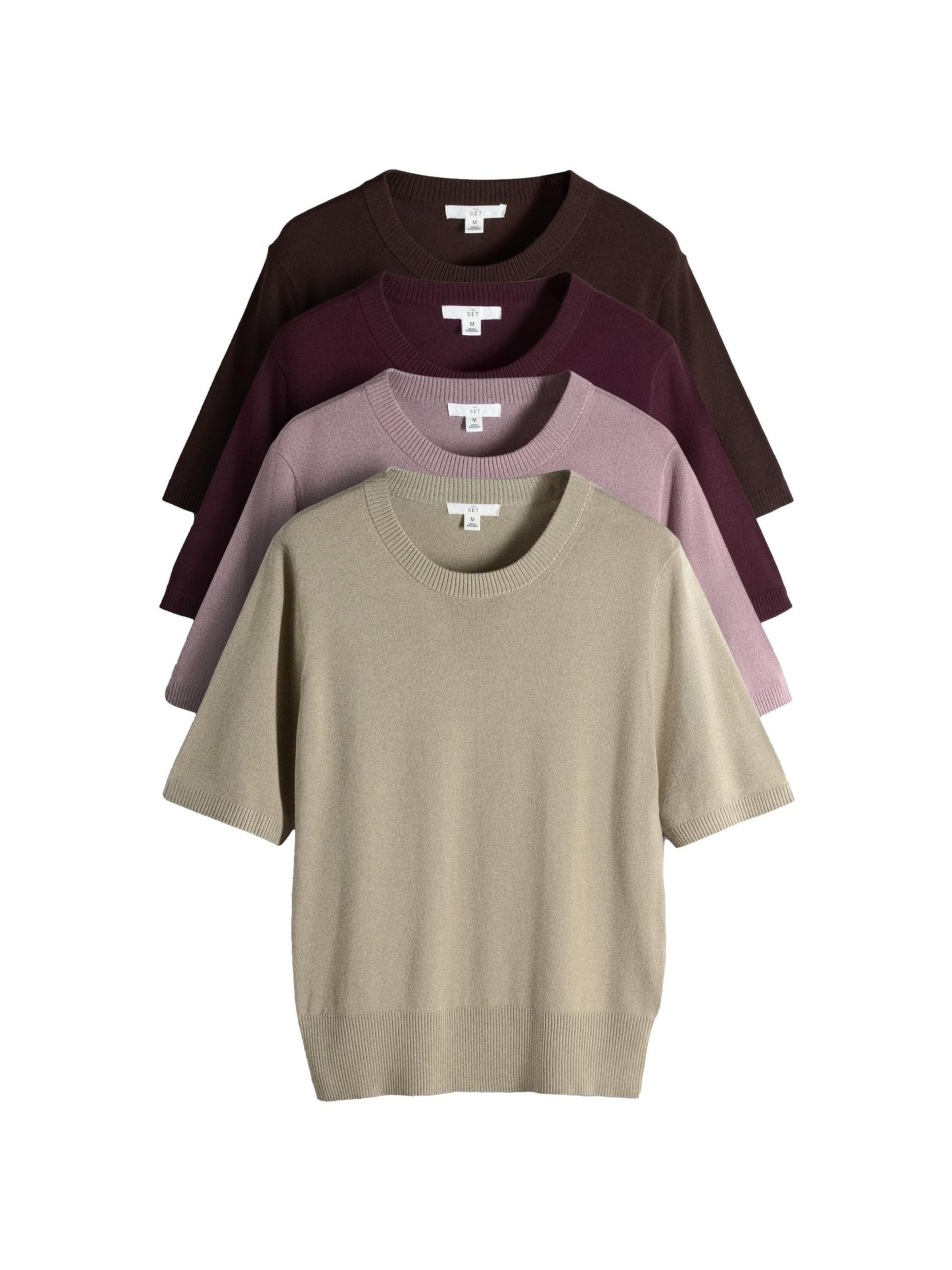 Pull-over The Set en marron : devant