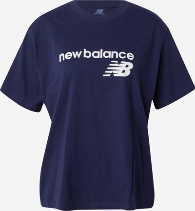 new balance T-shirt i marinblå / vit, Produktvy